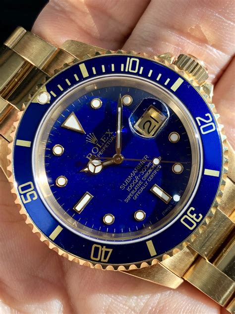 7 rolex submariner 16618|rolex submariner lapis lazuli.